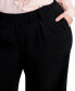 Фото #2 товара Plus Size Tab-Waist Pleated Trousers, Created for Macy's