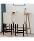 Фото #2 товара Set of 2 25'' Kitchen Breakfast Chairs Nailhead Barstools
