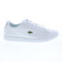 Фото #2 товара Lacoste Carnaby BL 21 1 7-41SMA000221G Mens White Lifestyle Sneakers Shoes