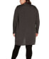 Plus Size Long Sleeve Grommet Trim Cardigan Sweater