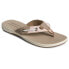 Фото #2 товара Sperry Seafish Tri Color Stripe Flip Flops Womens Brown Casual Sandals STS88592