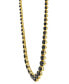 Onyx Graduated 18" Collar Necklace in 14k Gold-Plated Sterling Silver