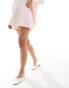 Фото #2 товара The Frolic raye shorts in pink and white stripe