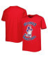 Big Boys Red Washington Wizards Mascot Show T-shirt