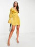 Ei8th Hour corset skater dress in yellow