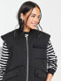 Weekday reversible polyester gilet in black