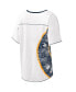 Women's White Milwaukee Brewers Perfect Game V-Neck T-shirt