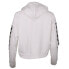 Puma Micro Tape Ft Logo Pullover Hoodie Womens White Casual Athletic Outerwear 8