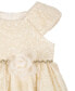 ფოტო #3 პროდუქტის Baby Girls Foil Lace Social Dress