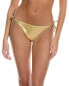 Фото #1 товара Solid & Striped The Pia Bikini Bottom Women's Gold Xl