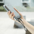 Фото #8 товара Płaski kabel przewód USB Iphone Lightning z uchwytem 2A 23CM czarny