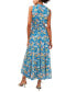 Women's Split Neck Sleeveless Maxi Dress