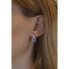 Silver DHARMA earrings with blue sapphire LPS0588DB