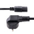 Фото #3 товара StarTech.com 1m (3ft) Computer Power Cord - 18AWG - EU Schuko to C13 Power Cord - 250V 10A - Black Replacement AC Cord - TV/Monitor Power Cable - Schuko CEE 7/7 to IEC 60320 C13 Power Cord - PC Power Supply Cable - 1 m - CEE7/7 - C13 coupler - SVT - 250 V - 10 A