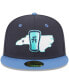 Фото #2 товара Men's Navy Asheville Tourists Theme Nights Asheville Beer City Tourists 59FIFTY Fitted Hat