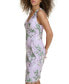 Фото #3 товара Women's Embroidered V-Neck Cutout-Back Dress