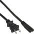 Фото #2 товара InLine power cable mains male USA / Euro 8 female - 0.5m