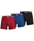 Men's 3-Pk. Power Stretch Assorted Color Solid Boxer Briefs