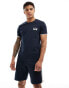 Фото #2 товара Emporio Armani Bodywear t-shirt with logo detail in navy