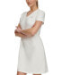 Фото #3 товара Women's Metallic-Logo V-Neck Short-Sleeve Dress