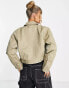 Dickies lined eisenhower cropped jacket in khaki