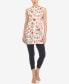 ფოტო #5 პროდუქტის Women's Floral Sleeveless Tunic Top