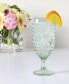 Chauncey Hobnail Handmade Glass Goblet, Set of 4