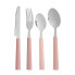 Cutlery Set Stainless steel Plastic Pink Silver (6 Units)
