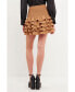 Women's Tiered Ruffle Mini Skirt