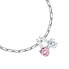 Фото #2 товара Decent Steel Bracelet Sparkling Hearts Drops SCZ1347