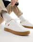 Levi's Piper trainer in white with logo and gumsole