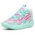 Фото #2 товара Puma Mb.03 Miami Basketball Mens Green, Pink Sneakers Athletic Shoes 31051101