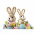 Фото #3 товара Декоративная фигура DKD Home Decor 23 x 15 x 29 cm Синий Розовый Коричневый Кролик (2 штук)