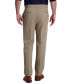 Men's Premium Classic-Fit Wrinkle-Free Stretch Elastic Waistband Dress Pants