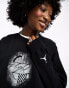 Фото #8 товара Jordan Brooklyn fleece graphic sweatshirt in black