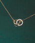 ფოტო #4 პროდუქტის Diamond Connected Circles 18" Pendant Necklace (1/10 ct. t.w.) in Gold Vermeil, Created for Macy's