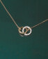 Diamond Connected Circles 18" Pendant Necklace (1/10 ct. t.w.) in Gold Vermeil, Created for Macy's