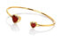 Фото #2 товара Gold Plated Diamond Agate Bracelet Gemstones DC194