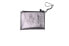 STELLA McCARTNEY 296975 Eco Perforated Small Key Pouch Pewter