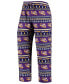 ფოტო #4 პროდუქტის Men's Purple LSU Tigers Ugly Sweater Knit Long Sleeve Top and Pant Set