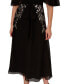 ფოტო #4 პროდუქტის Women's Beaded Chiffon Dolman-Sleeve Dress