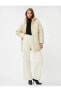 Пуховик Koton Quilted Hooded Midi Coat