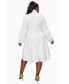 Фото #3 товара Plus Size Bekah Flare Pocket Dress
