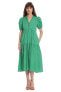 Фото #2 товара Платье Donna Morgan 292566 Women's Ruffle V-Neck Tiered Dress, Ming Green, Size 2.