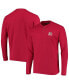 Фото #1 товара Men's Red Kansas City Chiefs Logo Maverick Thermal Henley Long Sleeve T-shirt