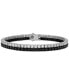 Black & White Cubic Zirconia Double Strand Tennis Bracelet in Sterling Silver, Created for Macy's