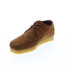 Фото #8 товара Clarks Weaver 26165082 Mens Brown Suede Oxfords & Lace Ups Casual Shoes