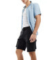 ONLY & SONS slim fit denim cargo short in washed black