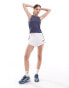 Фото #2 товара adidas Performance ribbed tonal 3-stripes tank top in blue