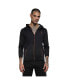 Men's Black Zip-Front Activewear Jacket With Insert Pocket